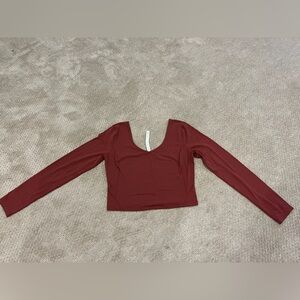 Lululemon Align Cropped Long Sleeve